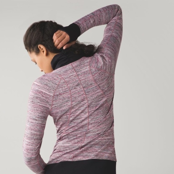Lululemon Runderful 1/2 Zip Berry Rumble Pullover Size 2 - Picture 6 of 16